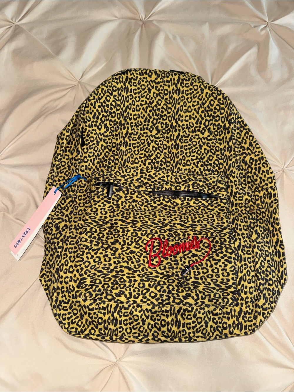 Bloomingdale's Cheetah Print Backpack NWT